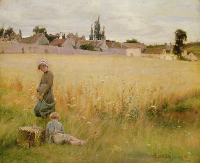 A Summer Meadow, 1887 by Henri Alphonse Louis Laurent Desrousseaux